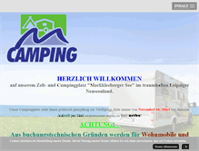 Tablet Screenshot of neuseenland-camping.com